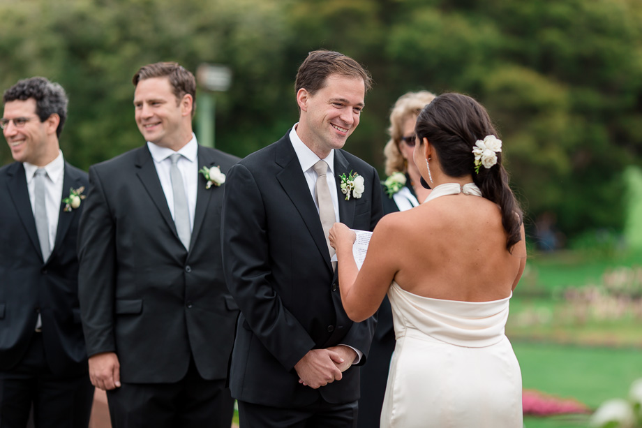 brides sweet and funny vows made the groom laugh
