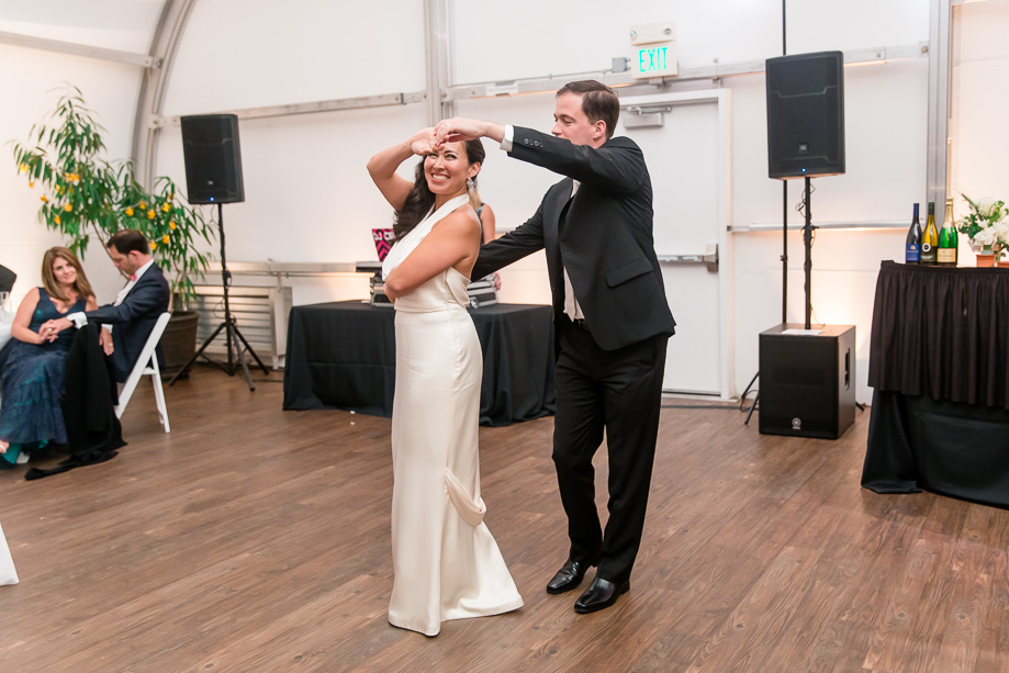 newlyweds have some great moves on the dance floor