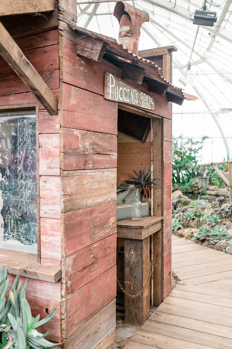 little prop house inside the conservatory