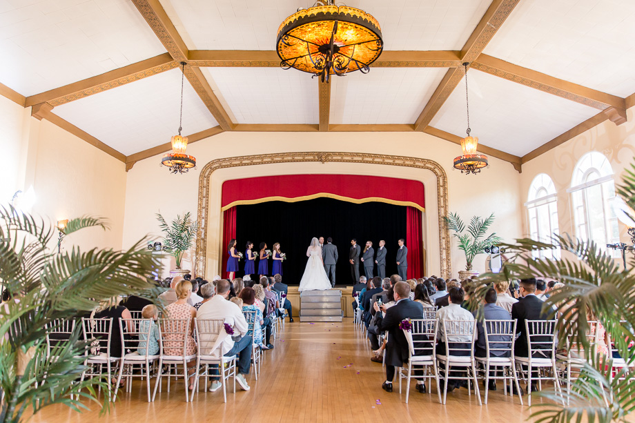 San Jose clubhouse wedding ceremony