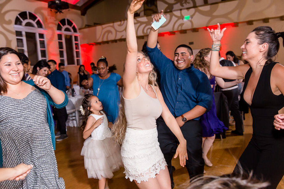 wedding guests owning the dance floor