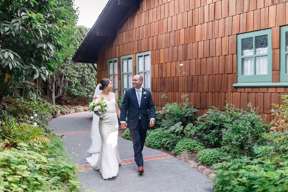 a cute little path leads to the ceremony garden - Outdoor Art Club wedding