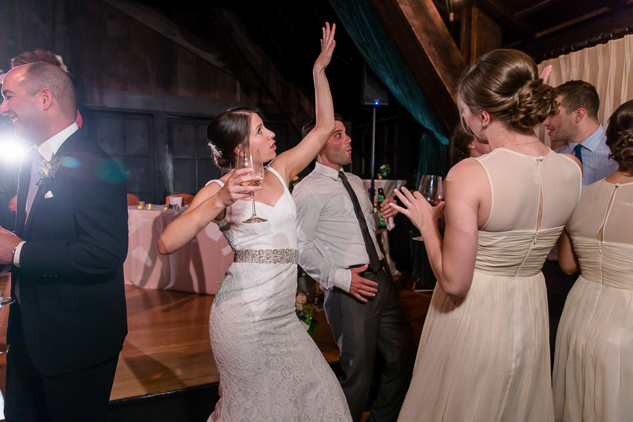 bride enjoying the dance floor