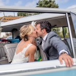 couple with a VW bus