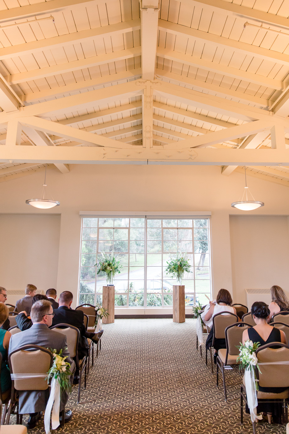 wedding ceremony at the Golden Gate Club at Presidio