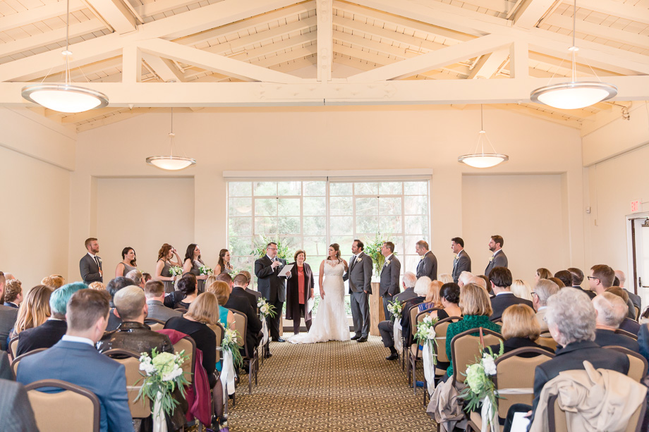 Presidio indoor wedding ceremony