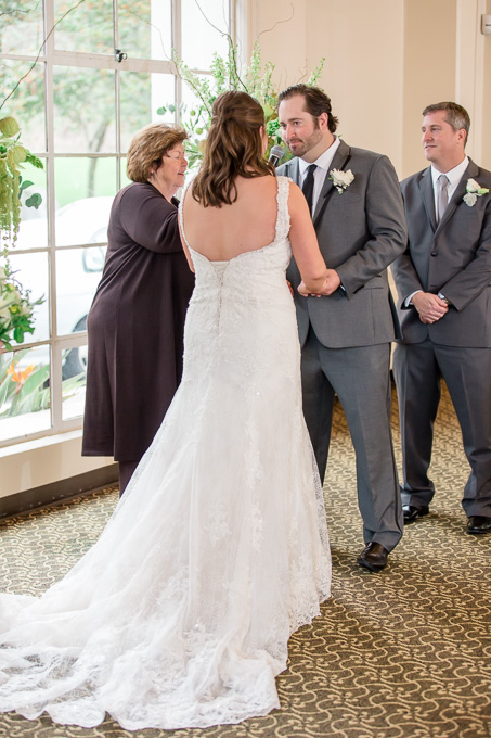 wedding ceremony at the clubhouse