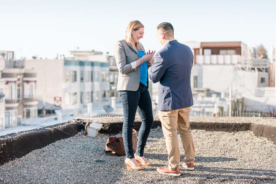putting on the ring after roof proposal