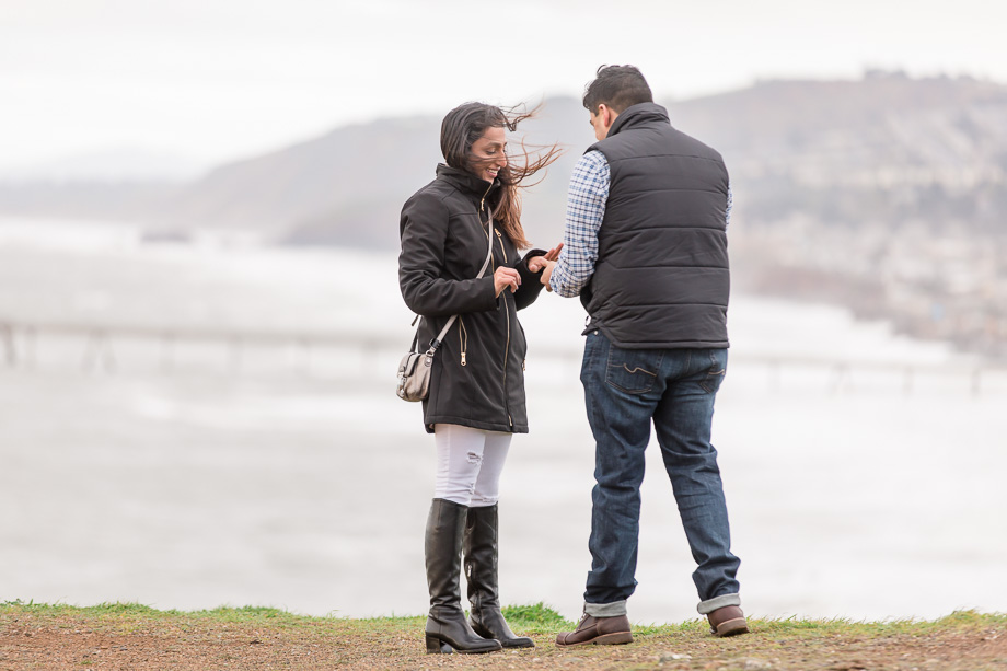 he put a ring on her captured by professional proposal photographers