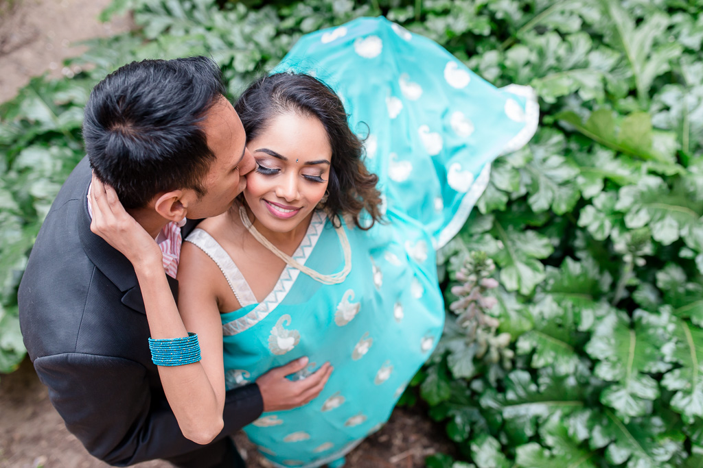 stunning San Francisco outdoor Indian engagement portrait