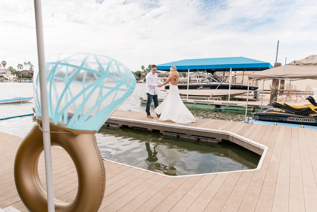 funny giant rubber ring prop used for surprise proposal