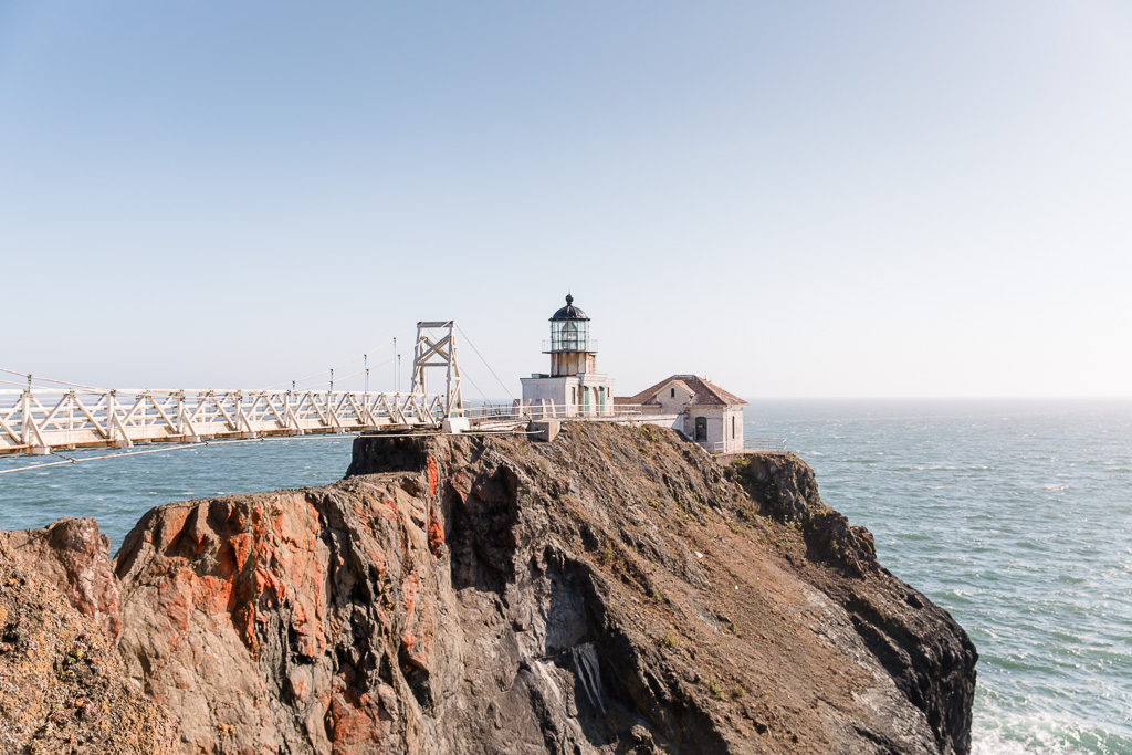 Point Bonita Lighthouse zoomed out from far away