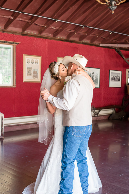 an emotional first dance at the long branch saloon and farm