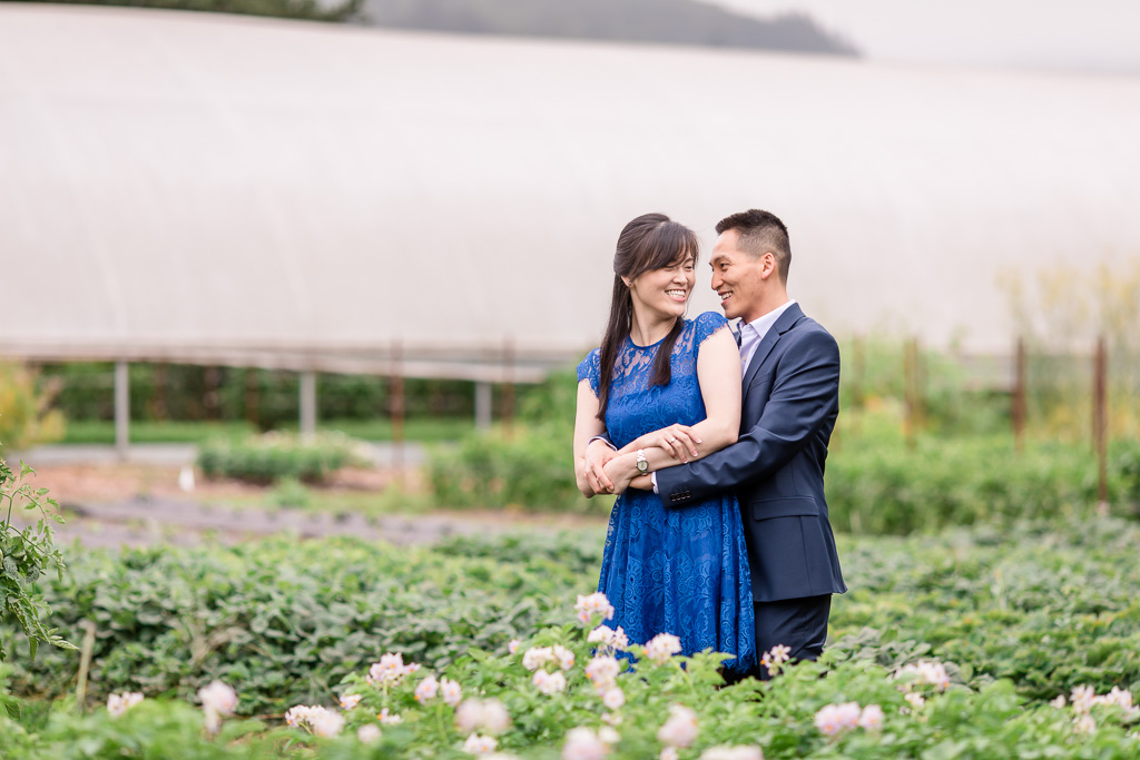 surprise engagement at the French Laundry garden