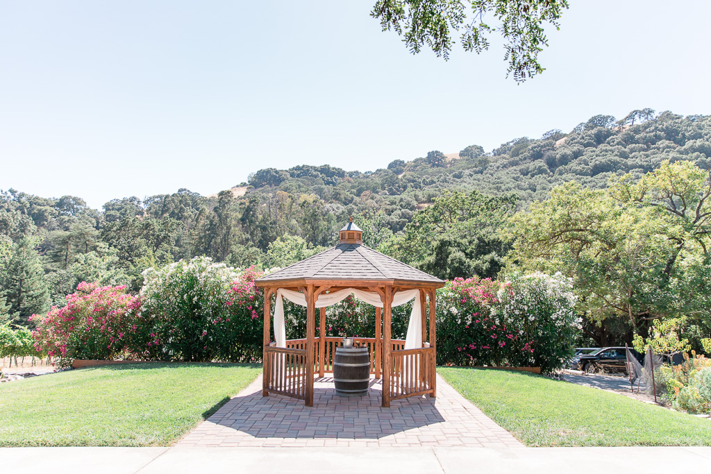 ceremony site at sunol winery