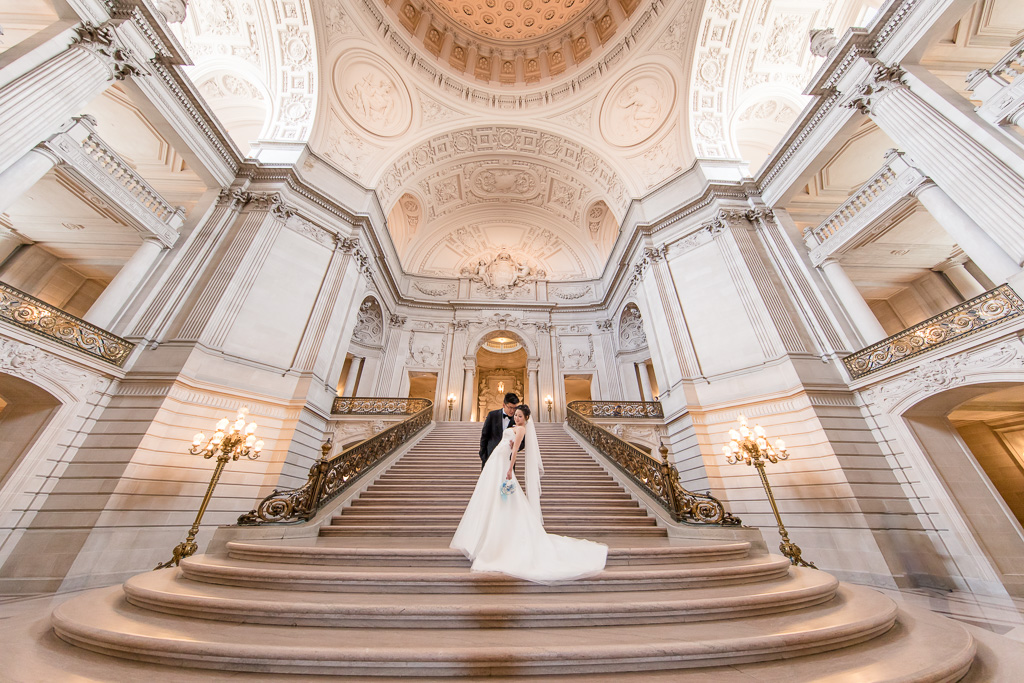 三藩旧金山市政厅婚纱照 San Francisco City Hall wedding portrait