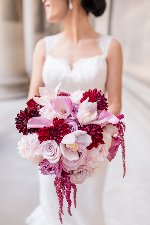 pretty bridal bouquet for a classic hotel wedding - bay area wedding photographer