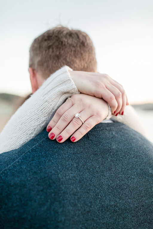 beautiful ring and nails engagement photo