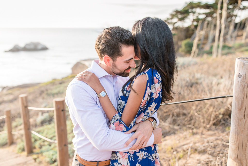 candid and romantic engagement photos