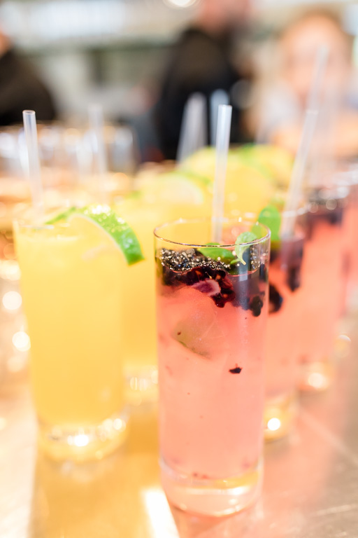 blush and gold signature drinks