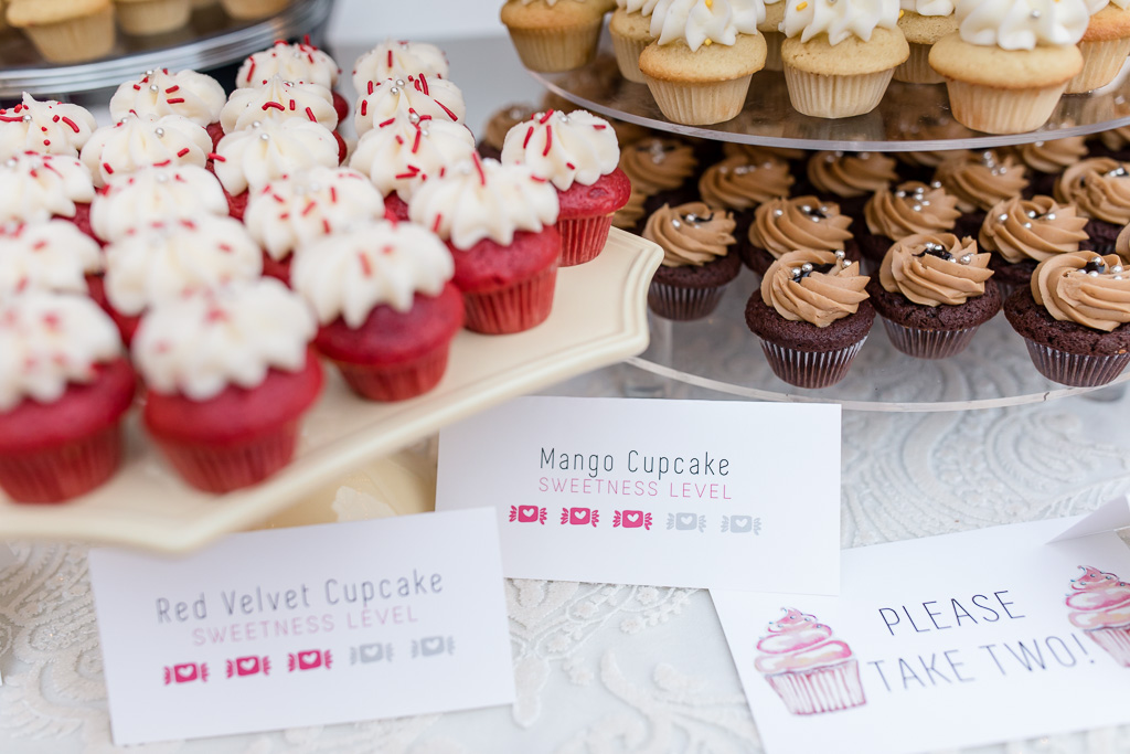 cute wedding cupcake sign