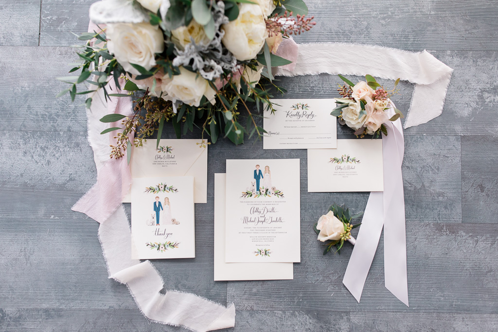 rifle paper co inspired wedding invitation suite
