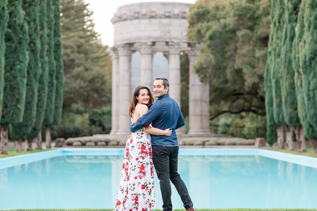 pulgas water temple couple engagement anniversary photo