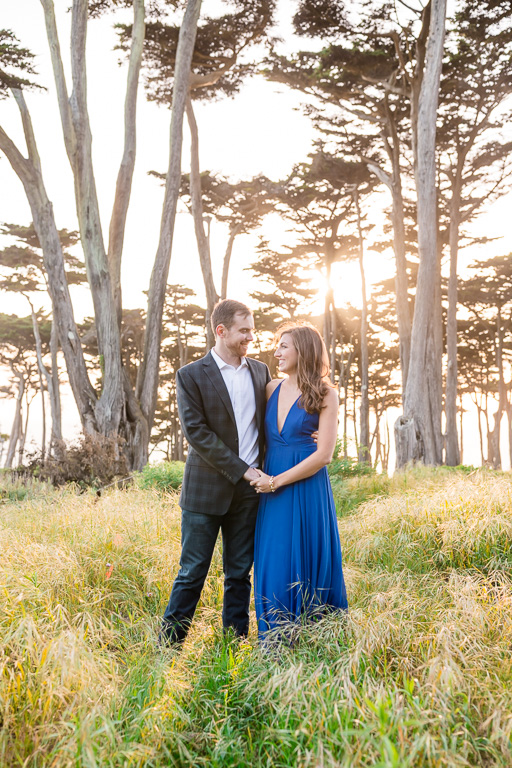 lands end cypress forest engagement picture