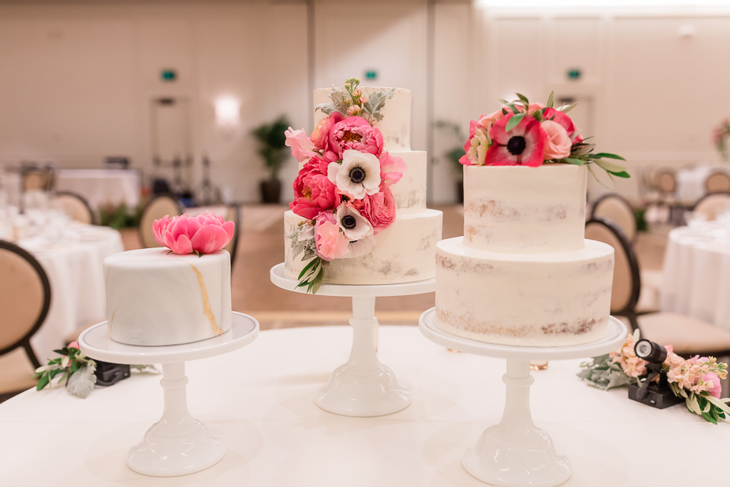 beautiful floral cake trio by Branching Out Cakes