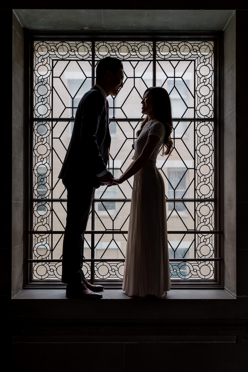 window couple silhouette photo