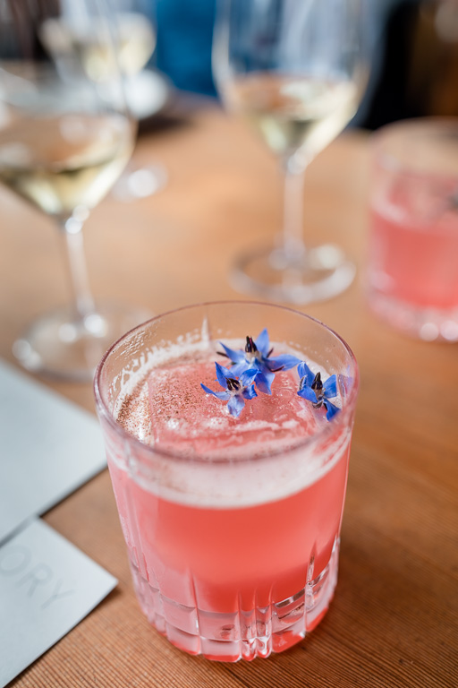 pink cocktail drink
