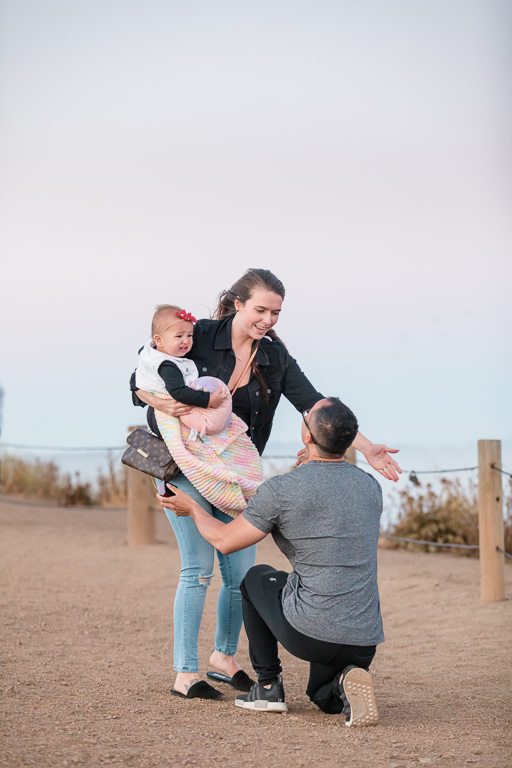 he incorporated their baby into the surprise marriage proposal