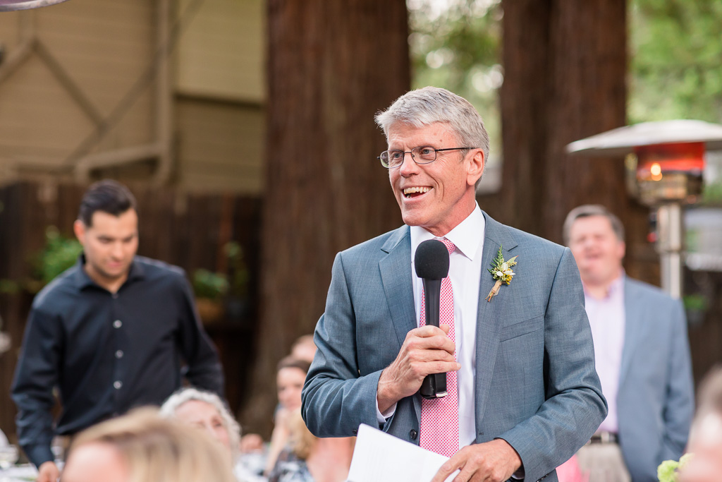 father of the bride speaking