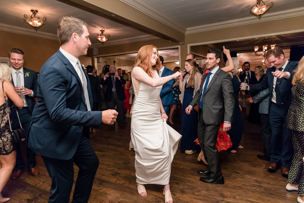 bride shows her dance moves