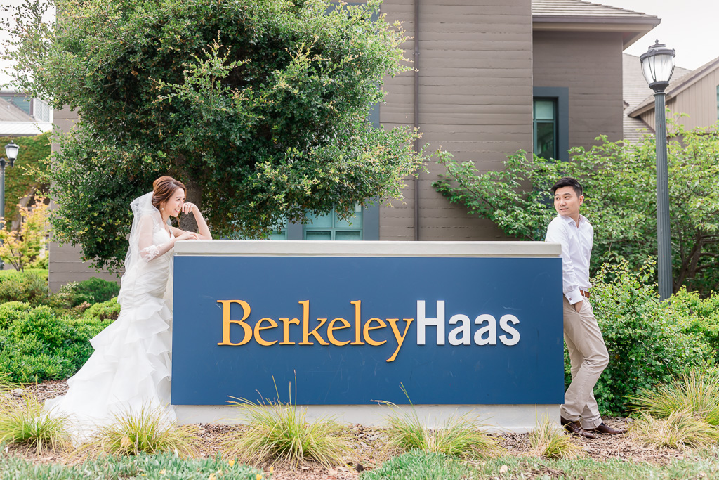 Berkeley Haas wedding portrait