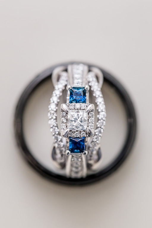 wedding ring set - a little something blue