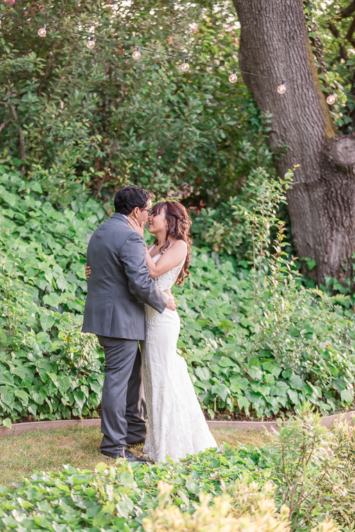 romantic wedding at a private San Jose garden
