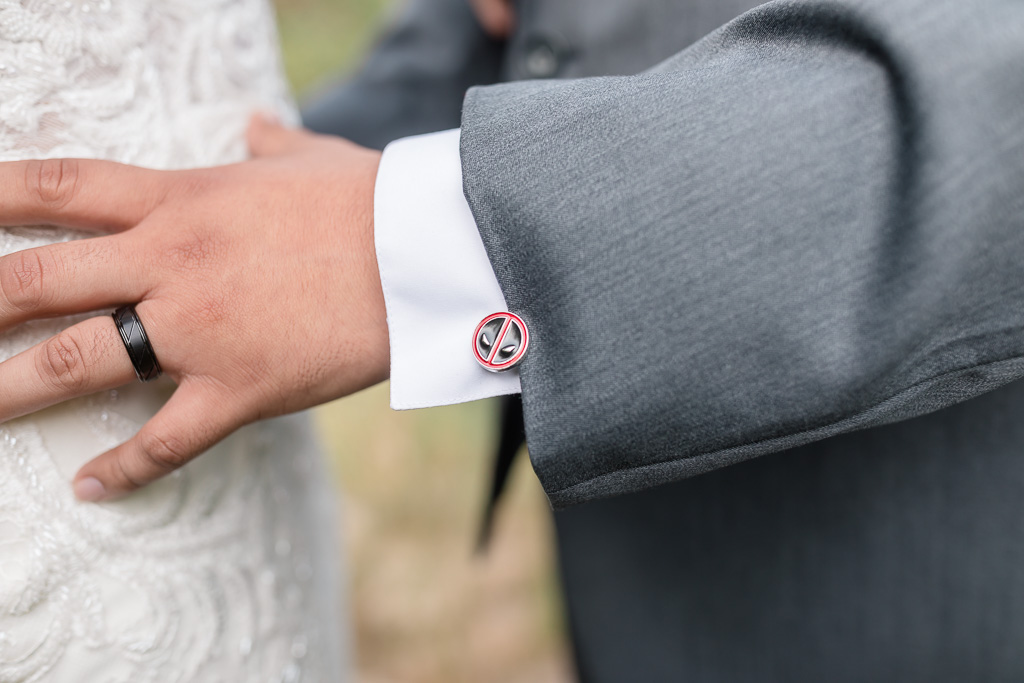 we love personal details like this one - cute cufflinks