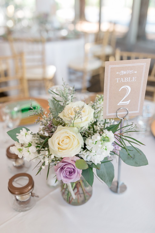 classic and elegant floral centerpiece for a Fairview wedding