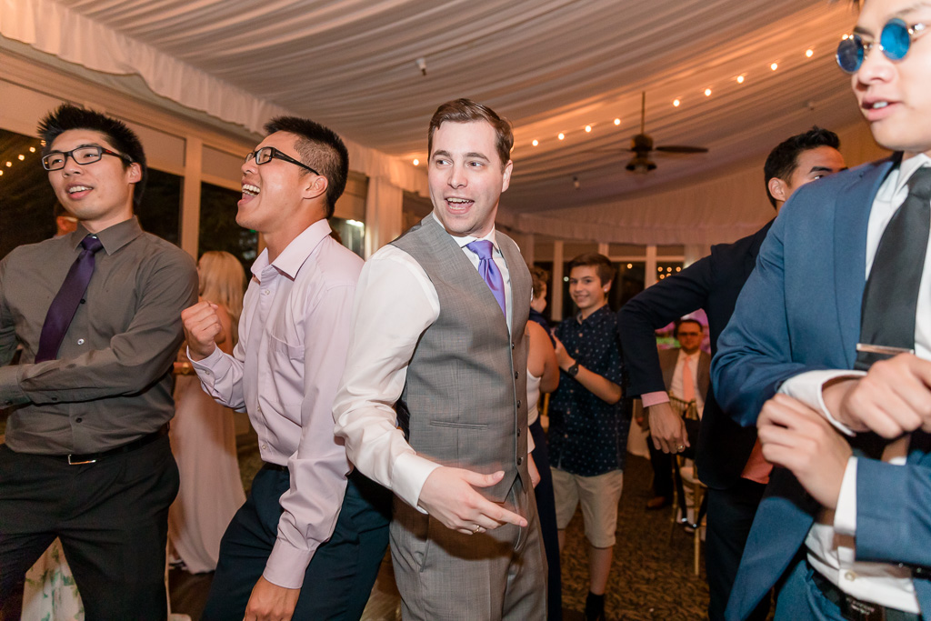 groom dancing with his guests