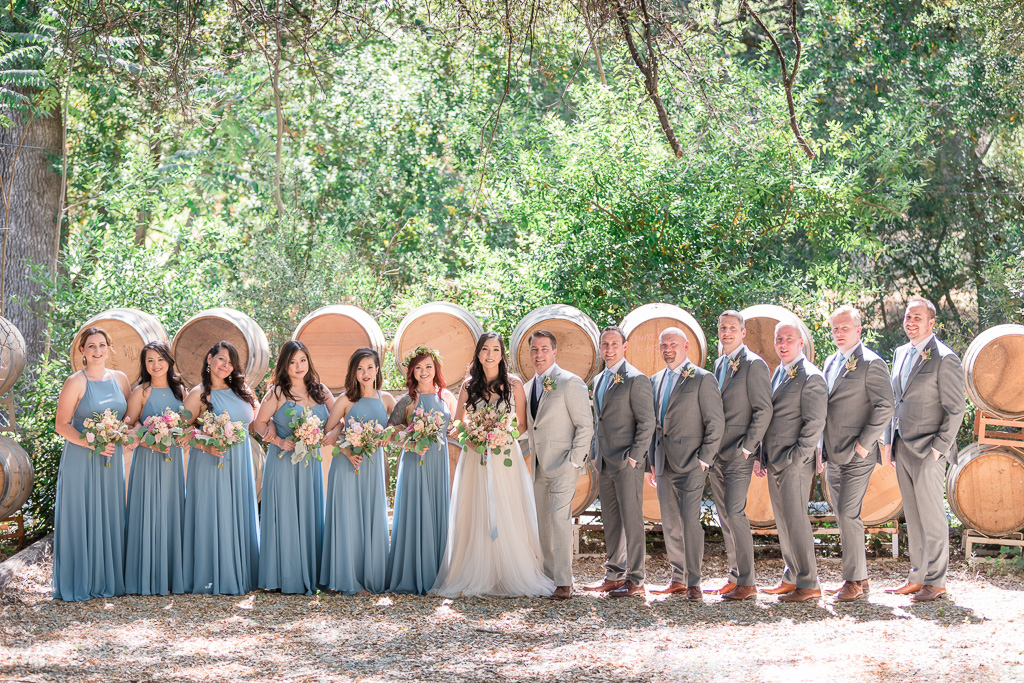 wedding photo with the bridal party