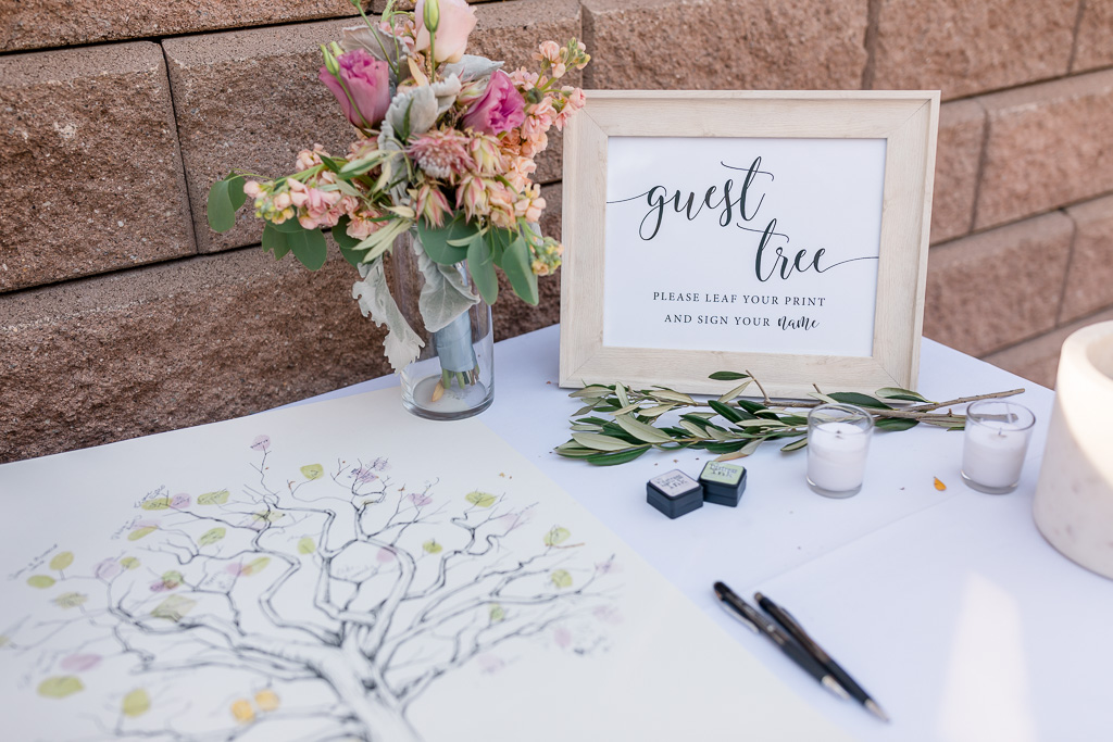 sign-in wedding tree canvas