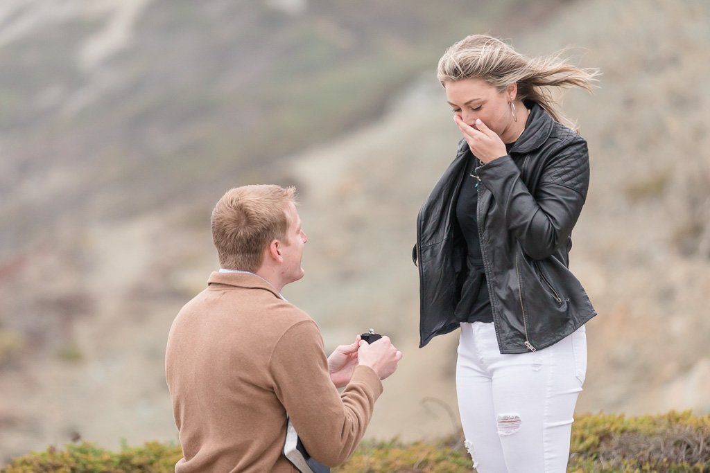 San Francisco Marshalls Beach marriage proposal