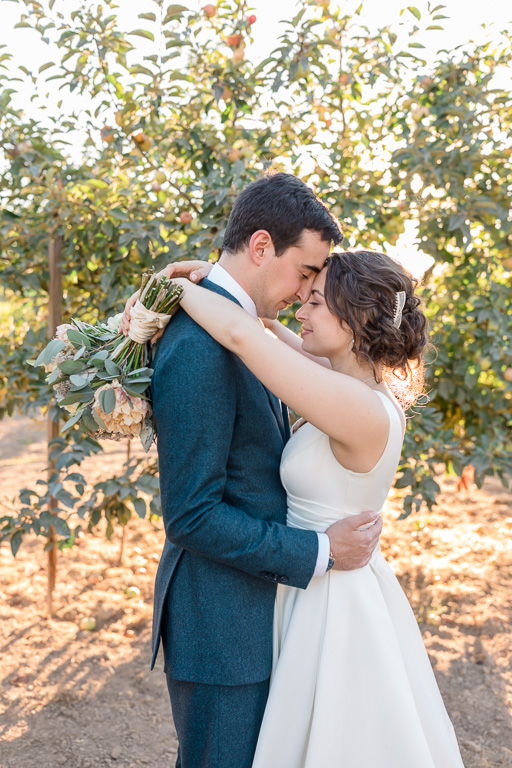 Vine Hill House wedding in the apple orchard