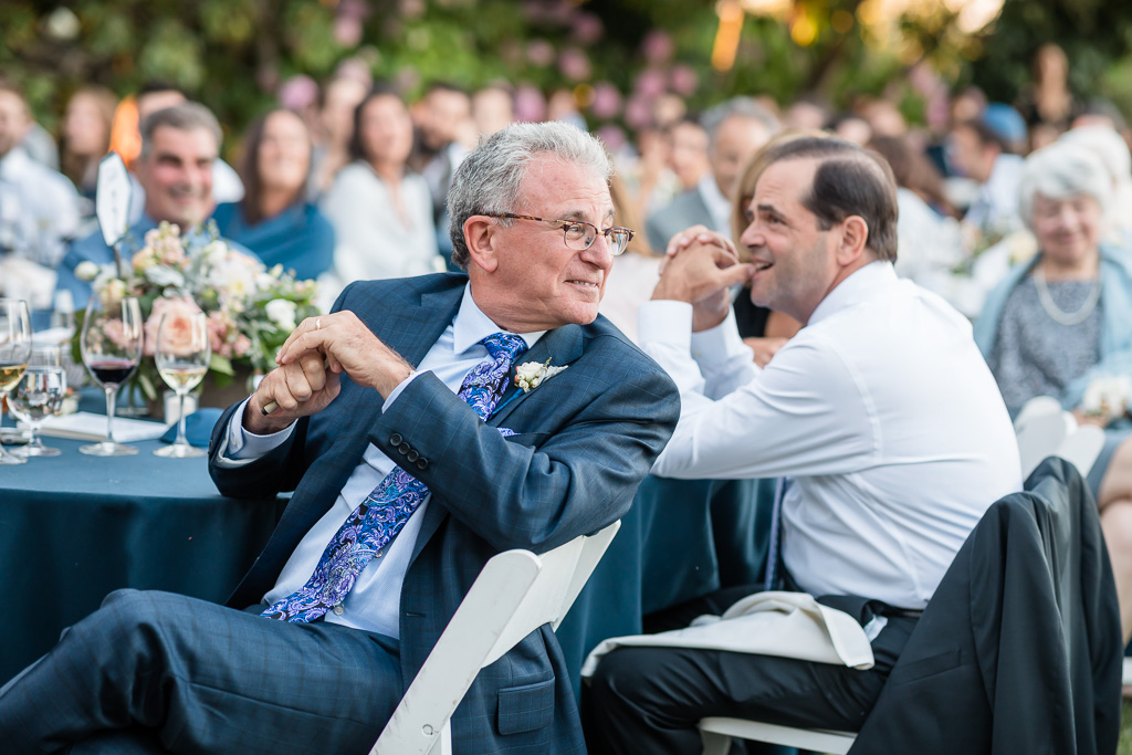 groom's dad was so happy and proud