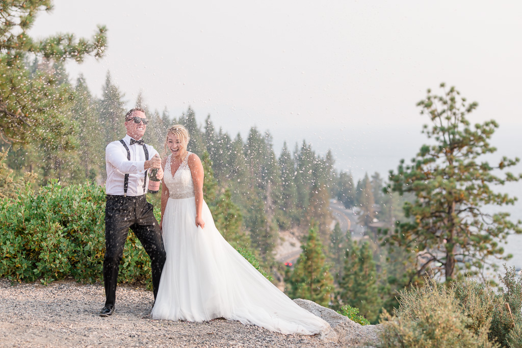 best Lake Tahoe wedding photographer captures fun candid moments perfectly