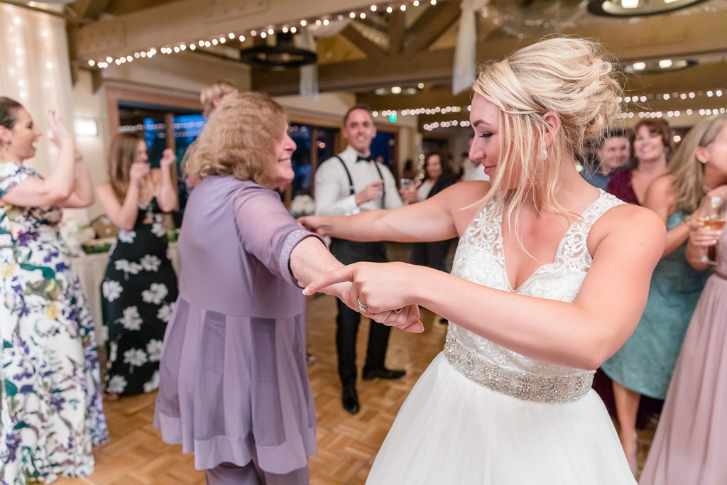 bride dancing with grandma