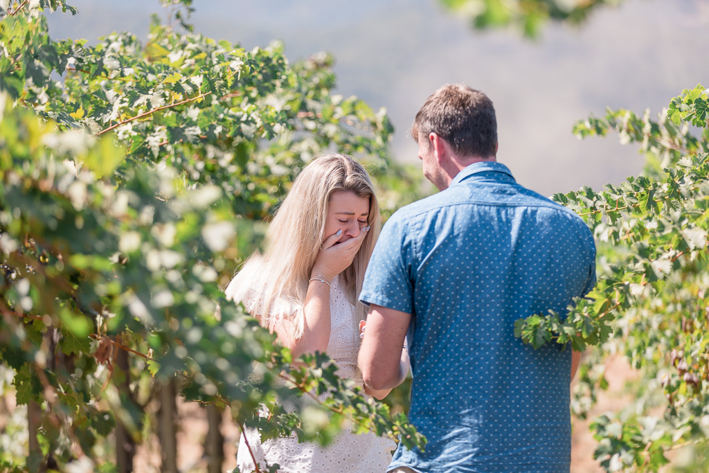 Peju Winery emotional marriage proposal