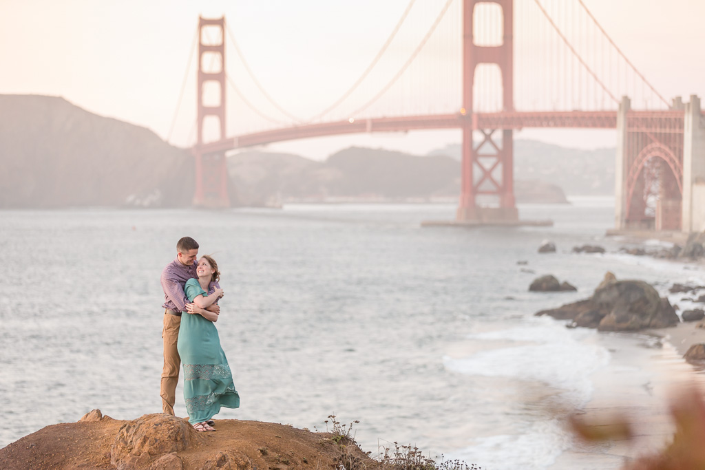 gorgeous couple engagement portrait in San Francisco