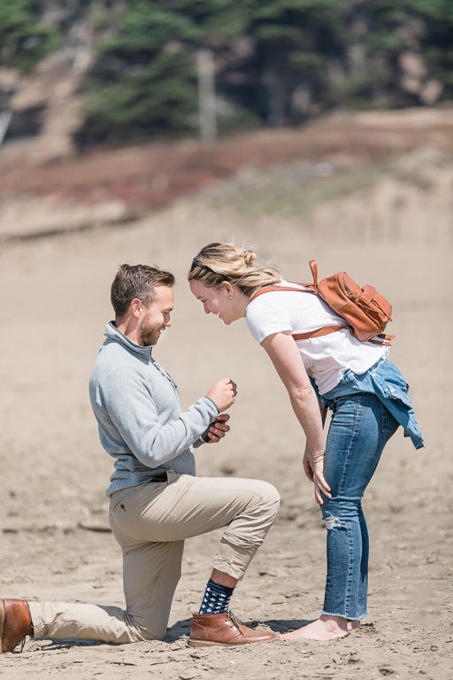she said yes to him during their trip in San Francisco